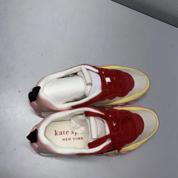 NEW KATE SPADE “K As In Kate” Sneakers – Women’s Size 8.5 – Cream/Dancer Pink - Picture 8 of 8